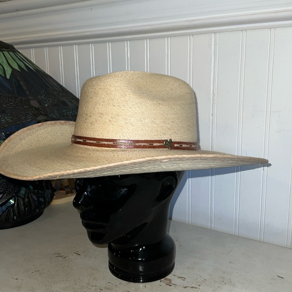 Alamo hats western cowboy iron weave straw hat 6 7/8